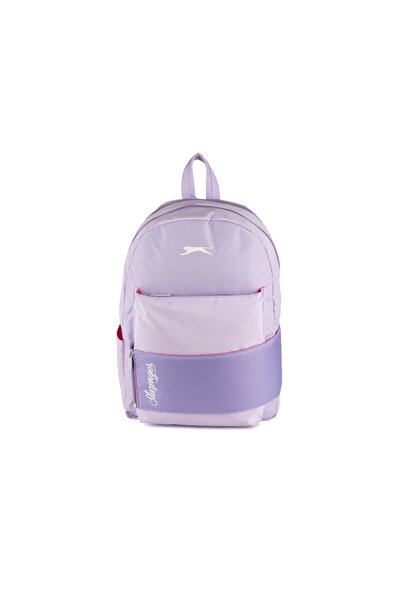 Slazenger Lisanslı Lila Önü Bant Detaylı Paraşüt Sırt Çantası