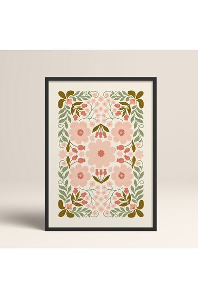 HOMEPACK Crna slika u drvenom okviru, uokviren poster, umetnički moderni zidn...