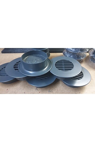 ALC 100'lük Aspiratör Baca Menfezi- Yuvarlak Menfez, Boğaz Çap 10 Cm, Antrasit (RAL 7016)