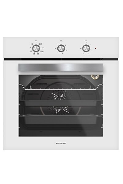 Silverline Bo6503w01 Ankastre Beyaz Cam Fırın