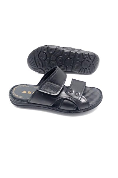 UMUT AYAKKABI Чоловічі тапочки з натуральної шкіри з повним ортопедичним масажем