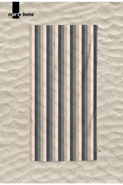 Marte Home خطوط الصيف 2 - منشفة الشاطئ المطبوعة