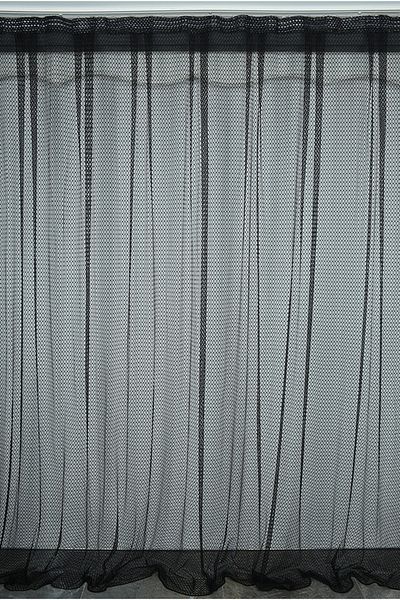 AKÇA TEKSTİL Orchid Black Color Single Wing Ready-made Planted Pleated Background Curtain 300*260 Cm
