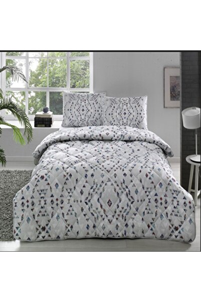 Taç طقم لحاف مزدوج من تاك جوان باللون الرمادي