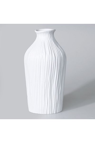 Selim White Dublin Large Vase