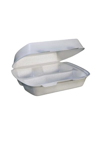 DAĞYÜCE 3 Gözlü Kapaklı Köpük Tabldot 100 Adet