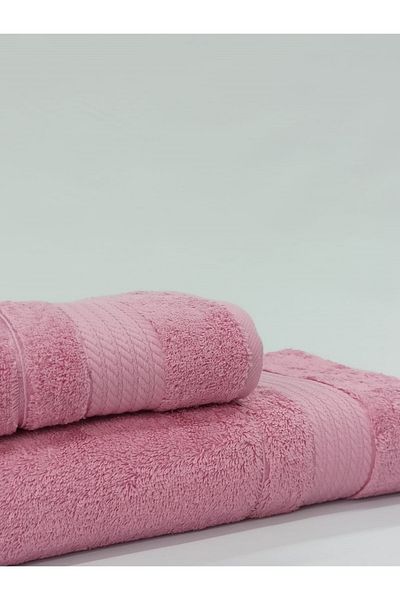 Özdilek Trendy Large Size Bath Towel Set 2 Pieces - (90x150 Cm + 50x90 Cm)
