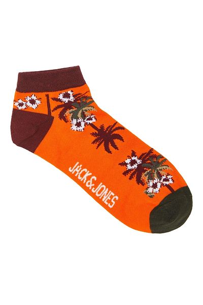 Jack & Jones Мъжки къси чорапи Jack Jones Vı Venice, оранжеви, 12234492-23