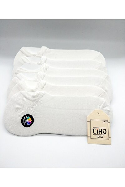 CİHO Κάλτσες καθημερινά γυναικείες 12 ζευγάρια λεία χτενισμένα βαμβακερά λευκ...