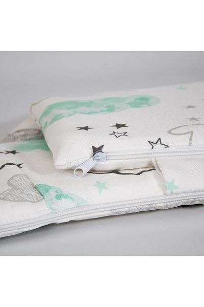 Dear Deer Love Highchair Cushion - Cloud