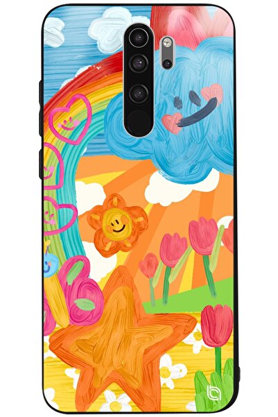 WANNA PROTECT Xiaomi Redmi Note 8 Pro Kamera Korumalı Kalp Bulut Premium Dese...