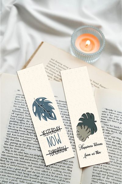 Paytak Moda Motto Kiss Me Written Mixed Design 10 Pieces Bookmark Set Pytkayrac51