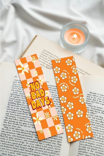 Paytak Moda Daisy Written Yellow Color Design Mixed 10 Pieces Bookmark Set Pytkayrac64