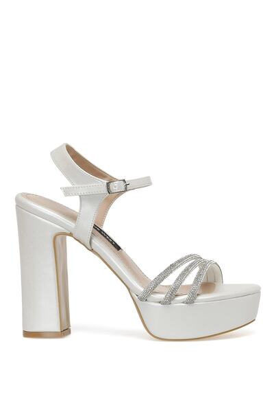 Nine West Off-White Дамски сандали на ток Happy 3fx