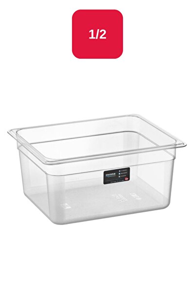 Bora Plastik PC Gastronom 1/2 Bathtub Rectangular Transparent - 150 Mm - Bo154