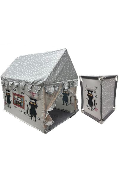 Abbie Rüya Siyah Kedi Oyun Çadırı Sepetli Set bzi