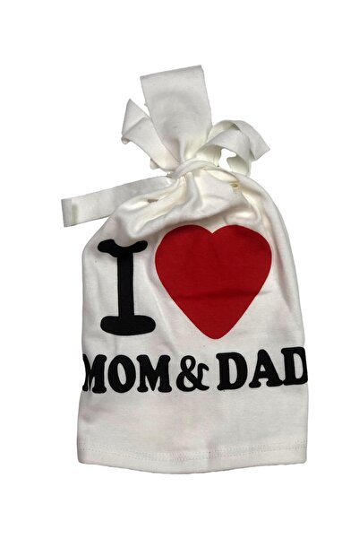 Minitoy Kukuletalı Mom Dad Baskılı Bebek Bere