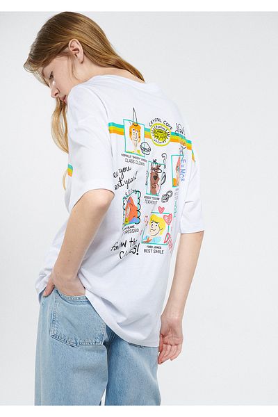 Mavi Tricou alb cu imprimeu Scooby Doo 1611803 -70057