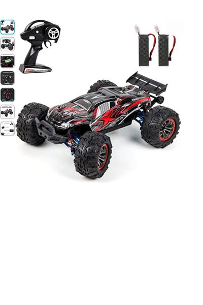 toystower Rc Araba Yüksek Hızlı 1/10 2.4ghz Araba Yarışı 70km/h 4wd Metal Yedek Batarya