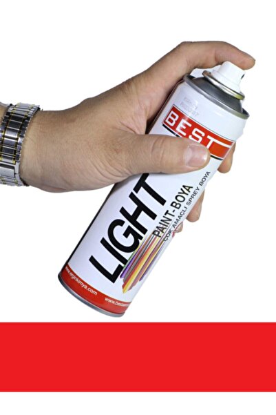 Best Light Kırmızı Akrilik Takviyeli Sprey Boya 250 Ml