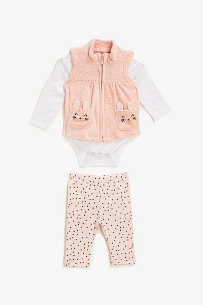 Koton Baby Girl Pink Baby Sety 1KNG15413AK