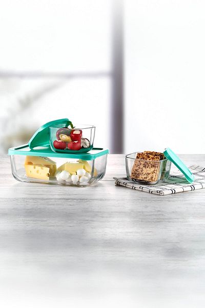 Paşabahçe 3 Piece Snowbox Storage Set