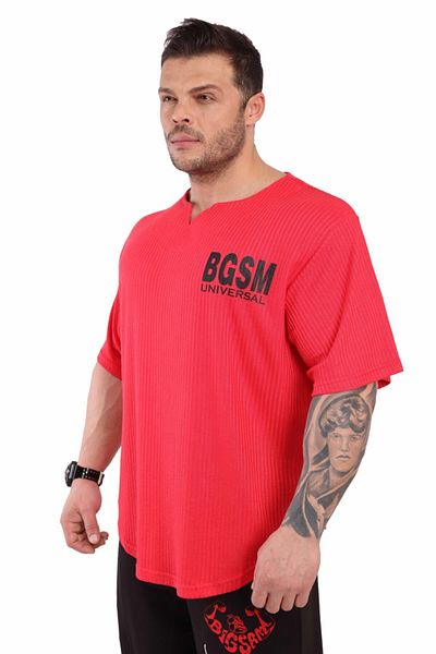 Big Sam Men's Bodybuilding Training T-Shirt Red 3279