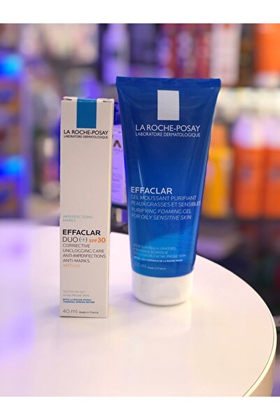 La Roche Posay Effaclar 200 ml Temizleme Jeli Ve Effaclar Duo (+) Spf30 Krem 40ml