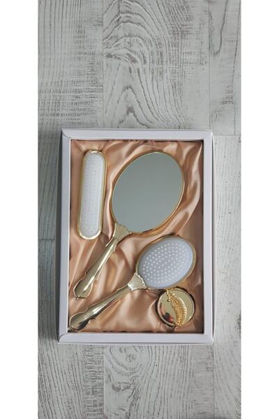 ARENA Çeyizce Gelin Dörtlü Ayna Tarak Seti