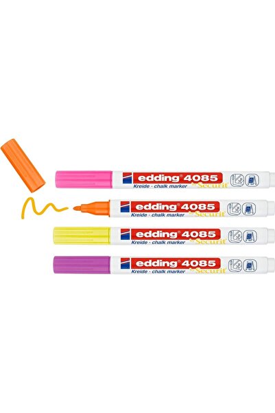 Edding Tebeşir Kalemi Neon Renkler 4'lü