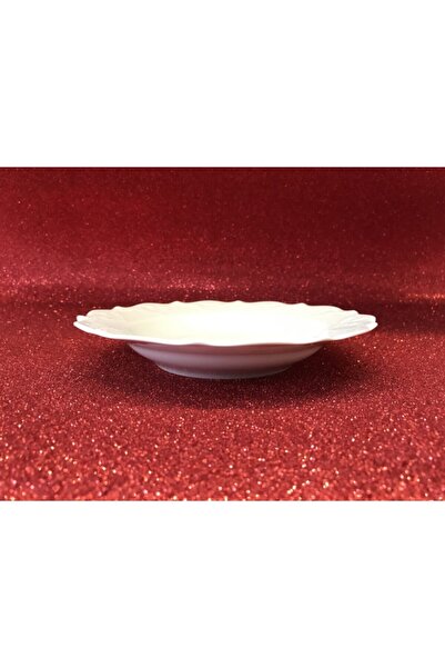 Porland Porselen Queen Beyaz 22 Cm 3lü Yemek Tabağı Çukur Tabak (3 ADET)