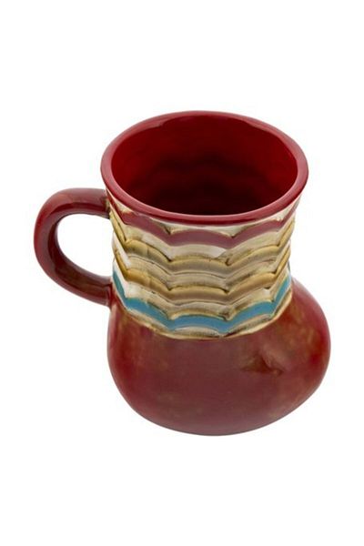 Vitale Claret Red Ceramic Slim Vase - Ak.Fu0029