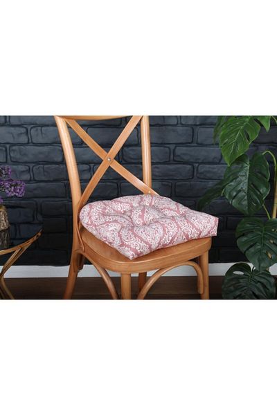 ALTINPAMUK Gold Pofidik Damaks Pudră Specială de lux cusută cu șireturi pernă scaun 40x40 cm