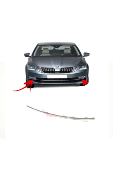 parçazamanı Skoda Octavia 2018 - 2020 Sol Sis Kapağı Çerçevesi Krom Nikelaj