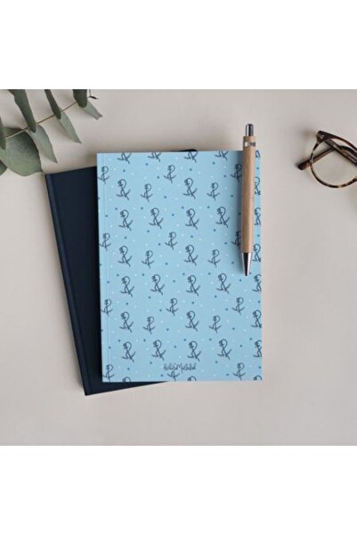 Bikutumutluluk Gift - Unlined Notebook Series - N026 Light Blue Anchor Notebook