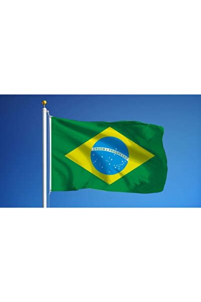 ÇELİKONLİNE Brezilya Gönder Bayrağı Raşel Kumaş (50 X 75 cm)