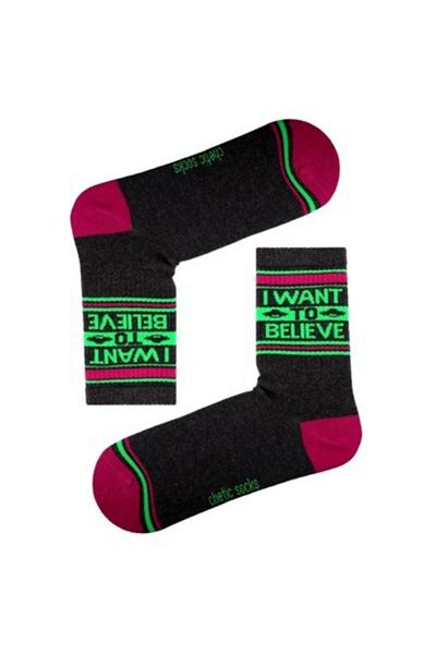chetic Smoked Socket Tennis UFO Written Socks