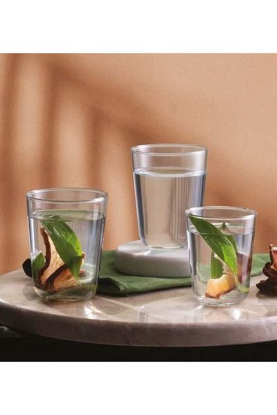 Paşabahçe Otto Water Soft Drink and Coffee Glass Set 18 Pieces