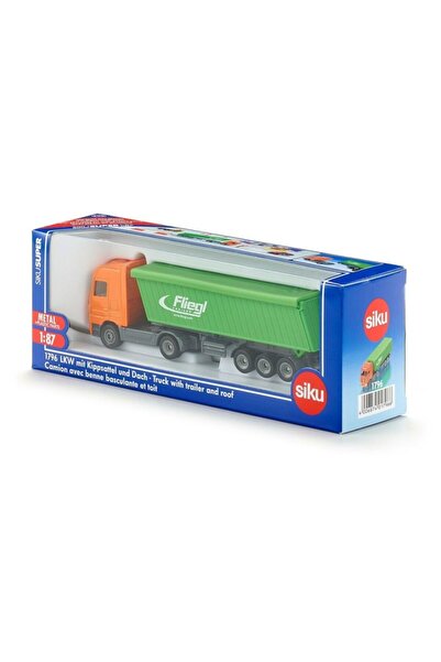 Siku Maket Metal Model Araç N:1796 Truck With Trailer And Roof