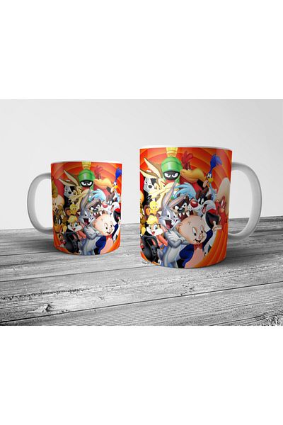 Pixxa Bugs Bunny And Looney Tunes Mug Cup Model 1