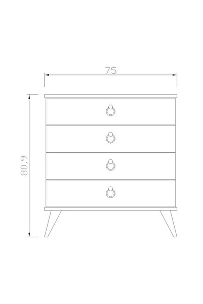 Viola Consept Şifonyer 4 Çekmece