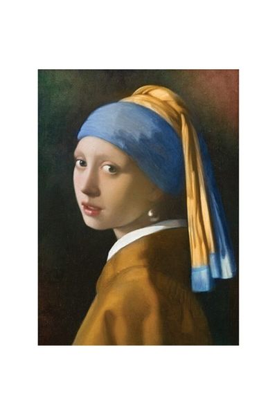 Blue Focus Girl with Pearl Earring 1000 Piece Puzzle