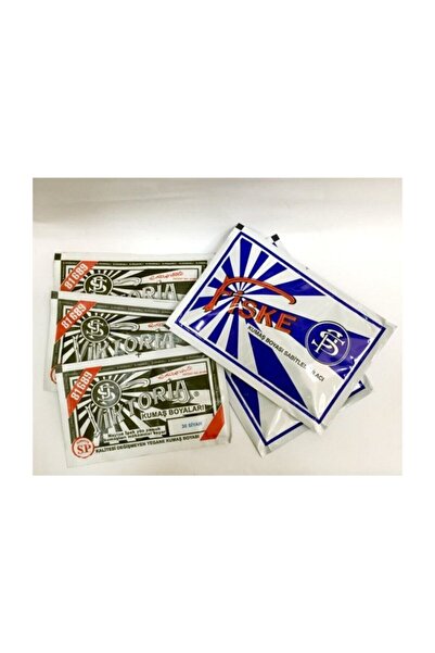 Viktoria 3 adet Kumaş Boyası Kot Boyası 30 Siyah + 2 adet Fiske