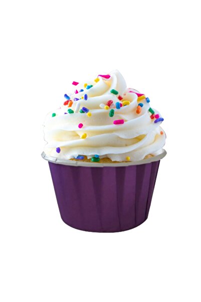 Partimarka حاوية كب كيك باللون الأرجواني