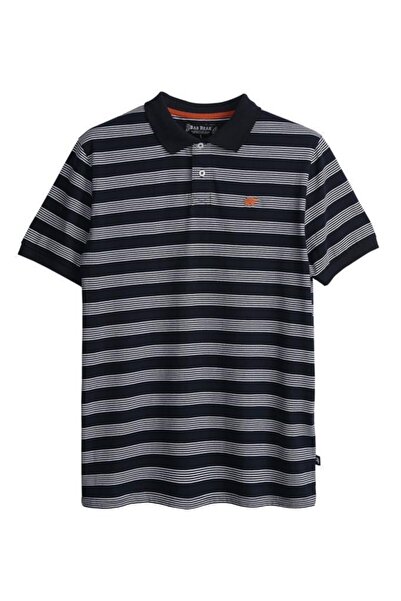 Bad Bear تي شيرت رجالي برقبة بولو باللون الأزرق الداكن من Rule