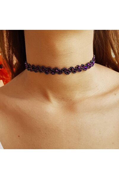 Handmade By HLY CrysTal Stone Handmade Choker Necklace