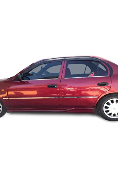 BLUEOTO Oto Toyota Corolla Sedan Krom Yan Kapı Çıtası 1992-1998 Paslanmaz Çelik 6 Parça Uyumlu