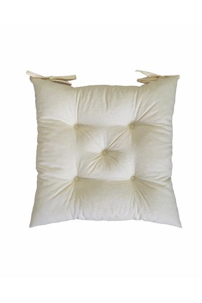 Bykutlay Home Collection Κρεμ Μαξιλάρι Καρέκλας 40x40 cm