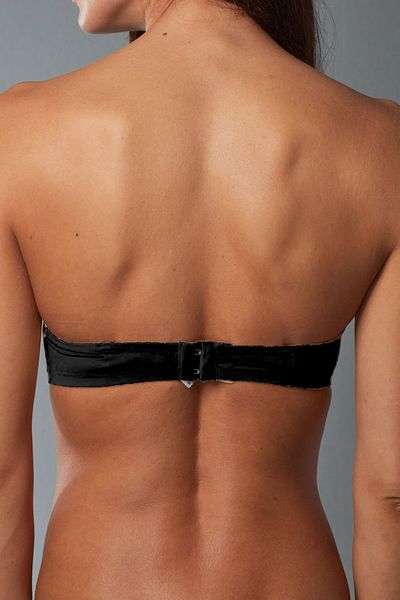 MİSS CLAİRE Γυναικείο Μαύρο Σουτιέν 11-382 Semi Haze-Up Underwire Strapless