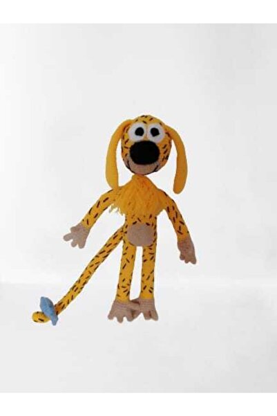 OYUNCAKPARK Uzun Kuyruk Marsupilami Amigurumi Organik Oyuncak